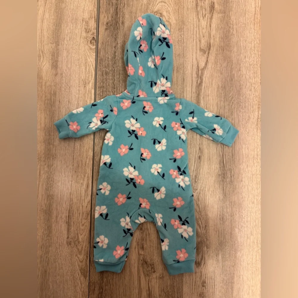 Floral Blue Kids One Piece